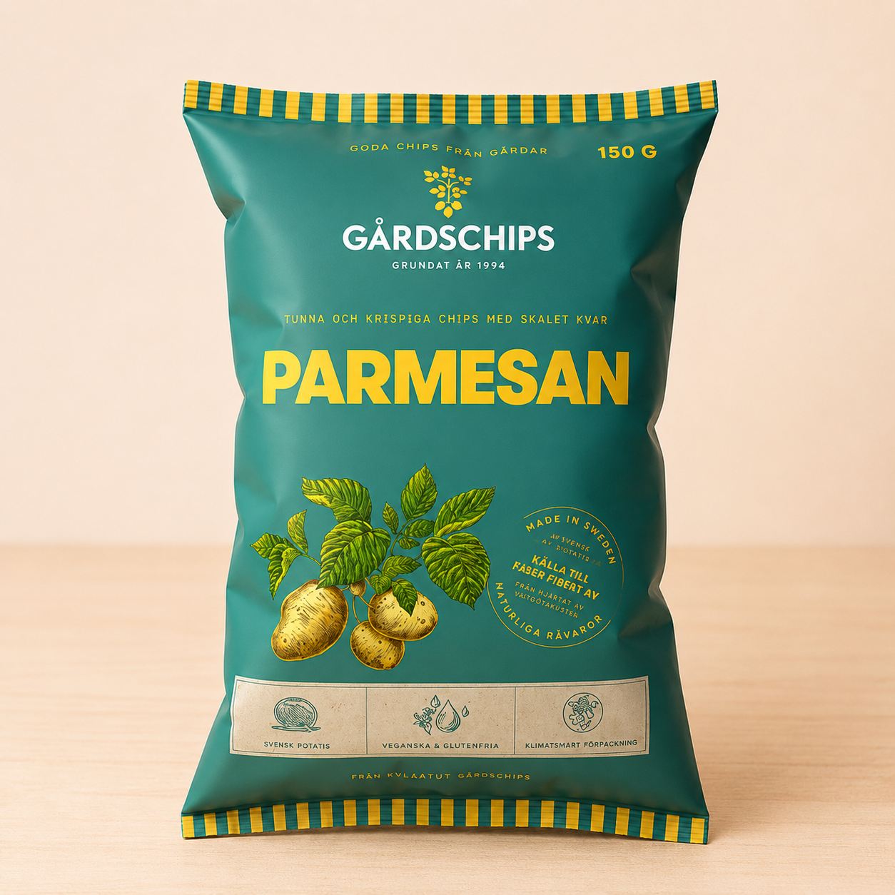 GARDCHIPS Kartulikrõpsud parmesaniga 150 g